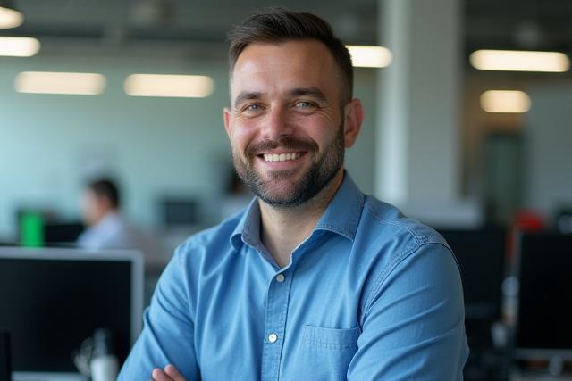 청류디지털 사무실 내부 또는 기술자 사진